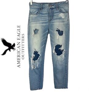 American Eagle Hi-Rise Jegging Crop Super Stretch Size 0